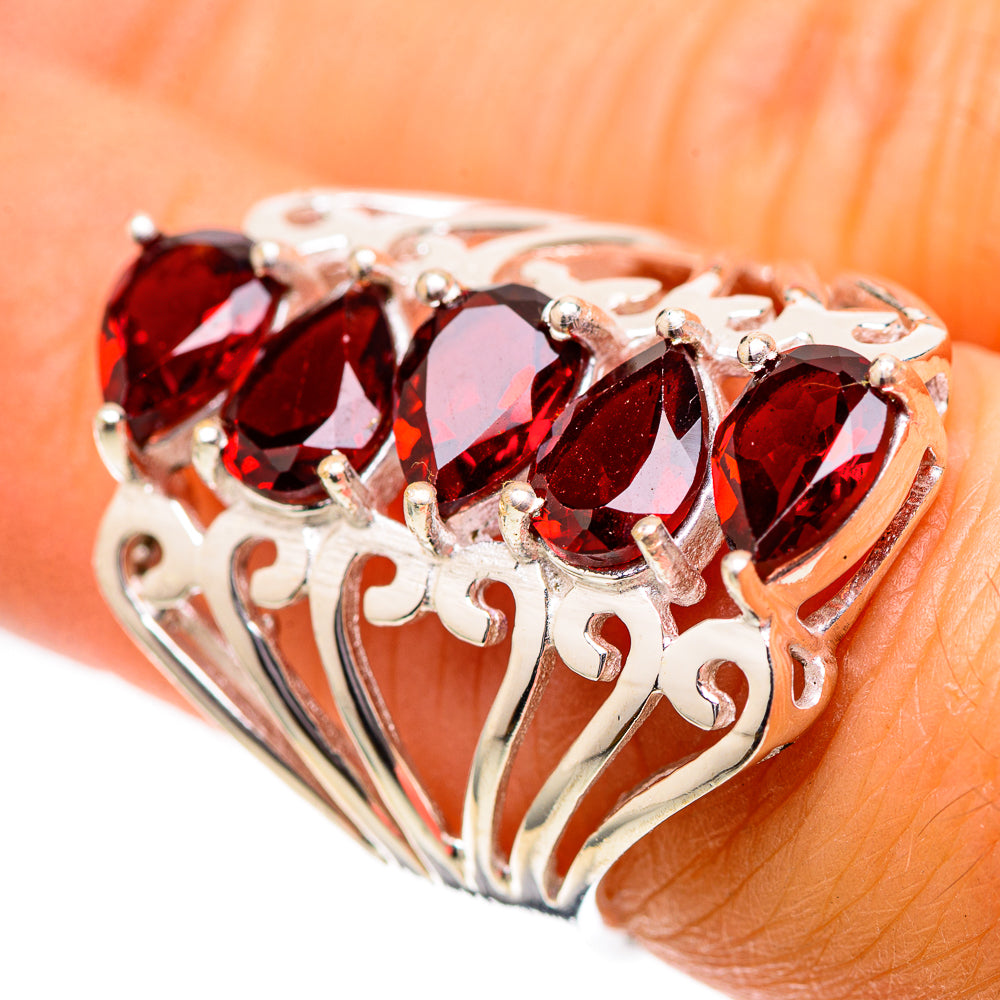 Garnet Ring Size 6.5 (925 Sterling Silver) RING138965