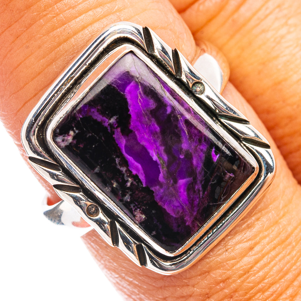 Premium Rare Sugilite Ring Size 9 (.925 Sterling Silver)