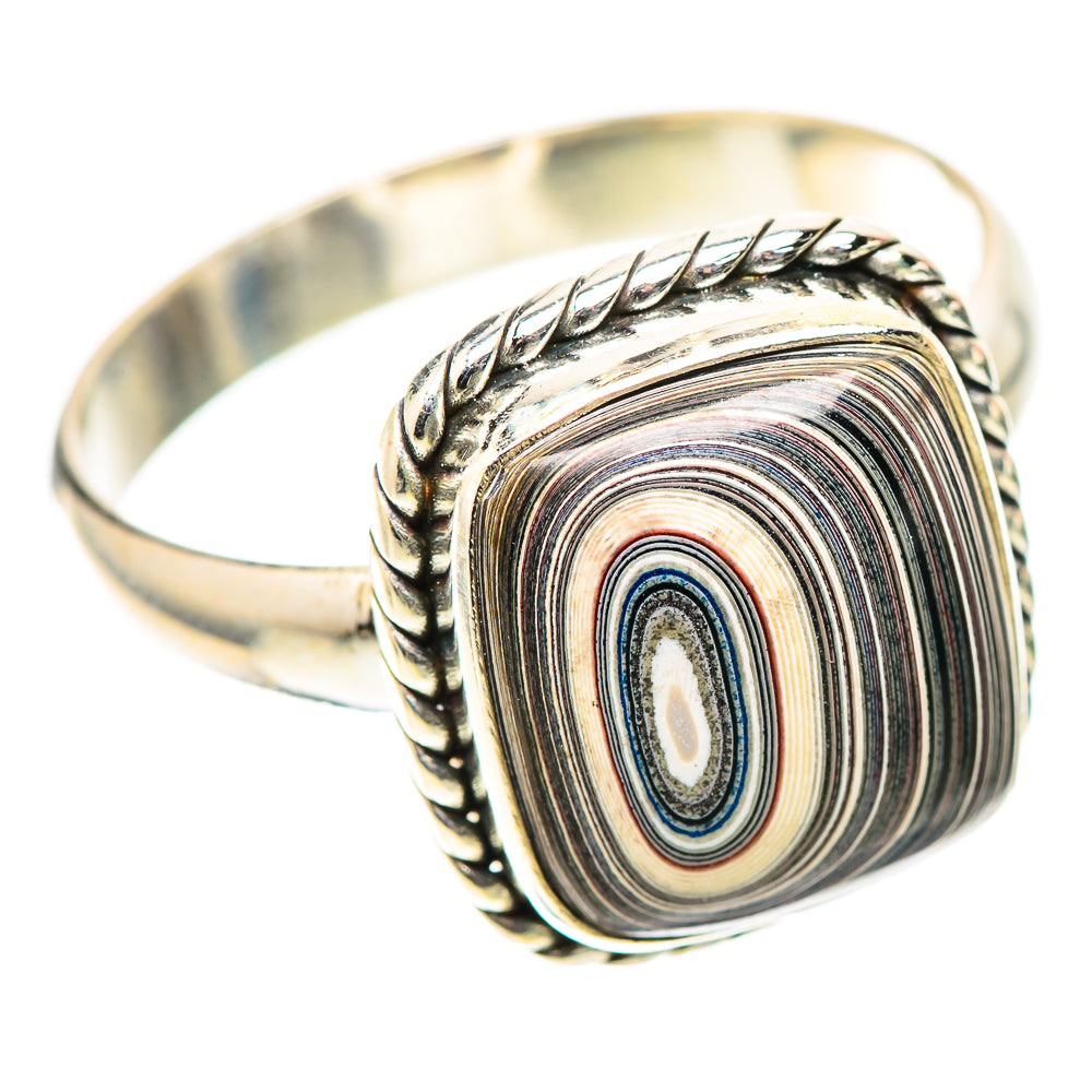Fordite Ring Size 12.25 (925 Sterling Silver) RING138516