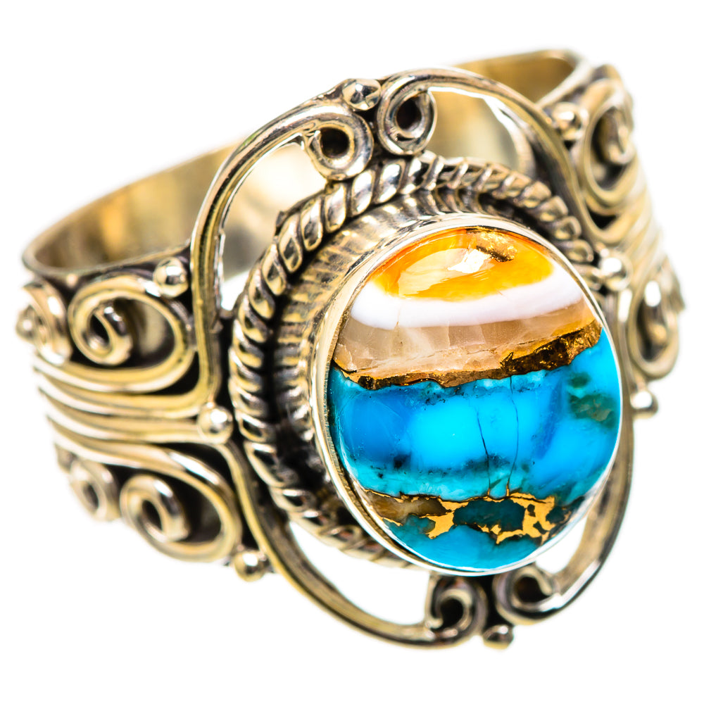 Spiny Oyster Turquoise Ring Size 10 (925 Sterling Silver) RING137841