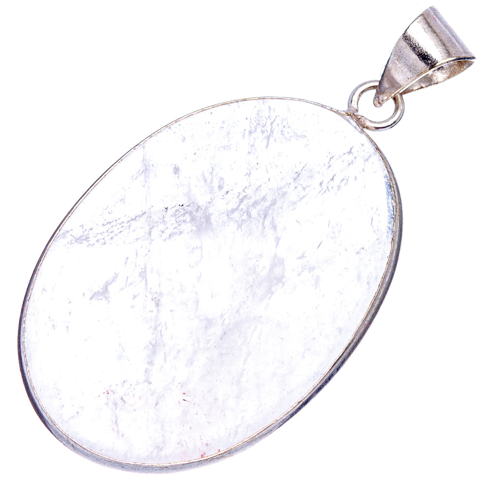 Selenite Pendant 2 1/8" (Silver Plated)