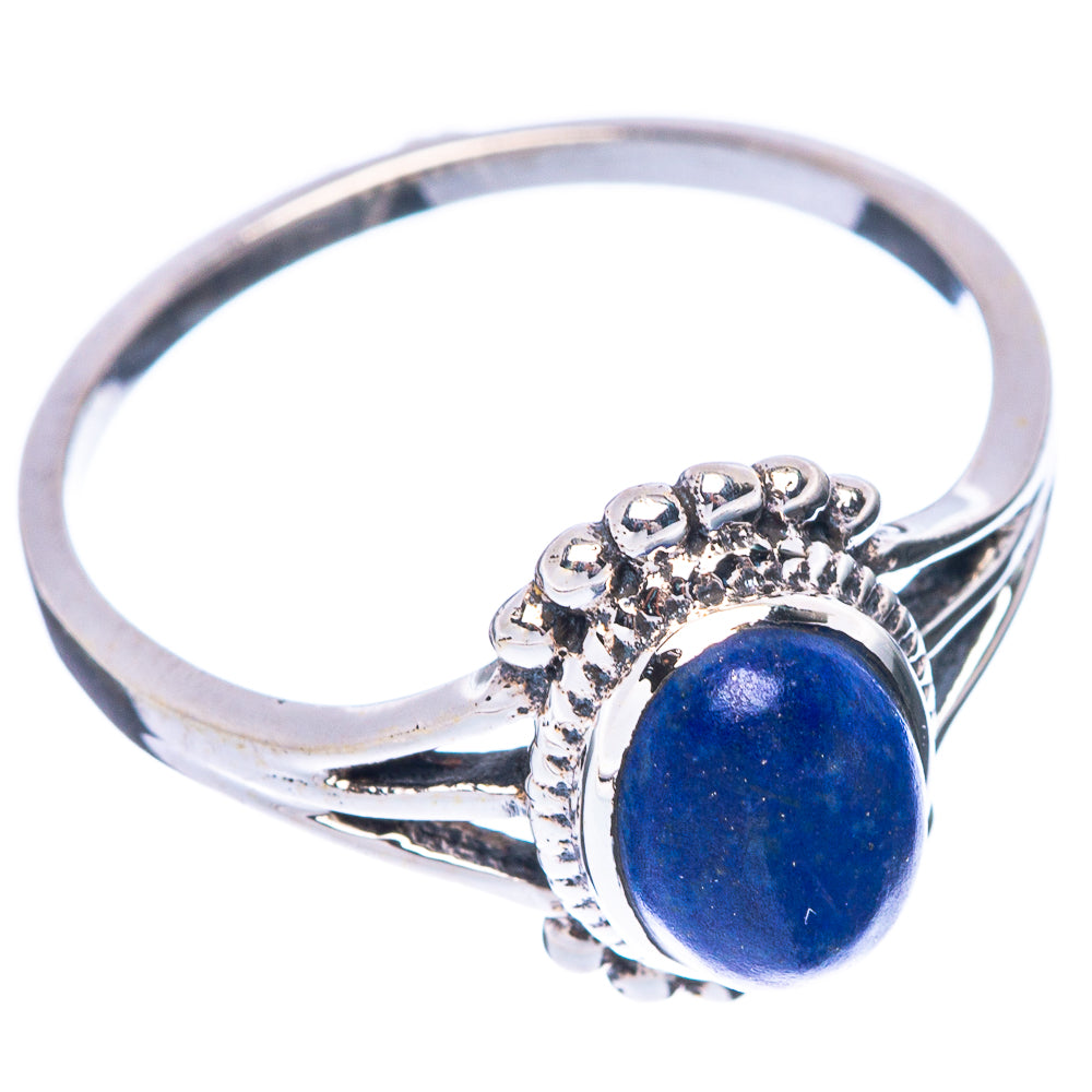 Lapis Lazuli Ring Size 7.75 (925 Sterling Silver) R5627
