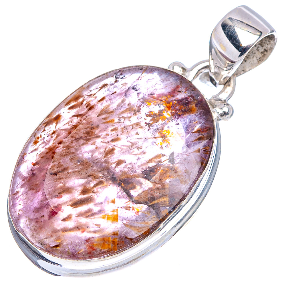 Cacoxenite Pendant 1 1/4" (.925 Sterling Silver)