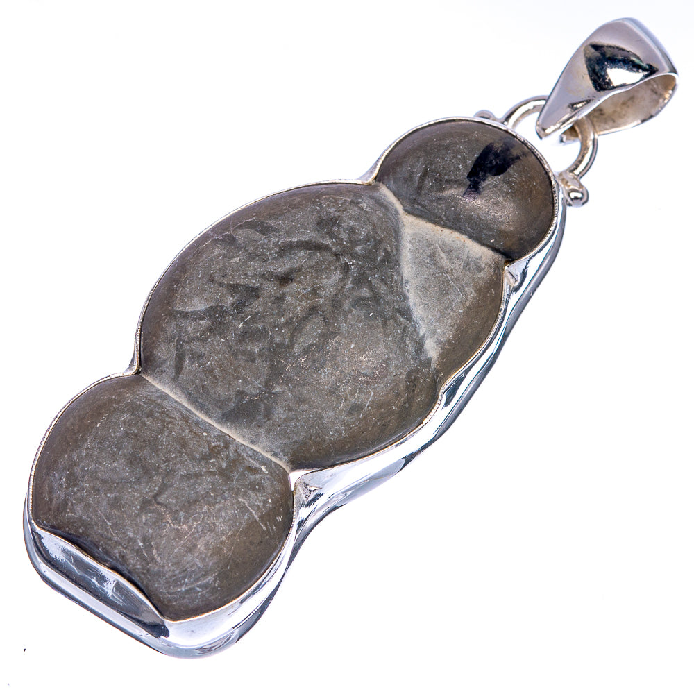 Menilite Opal  Pendant 2 1/4" (925 Sterling Silver) P40767
