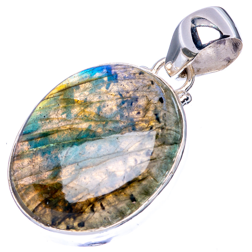 Labradorite Pendant 1 1/2" (925 Sterling Silver) P43155