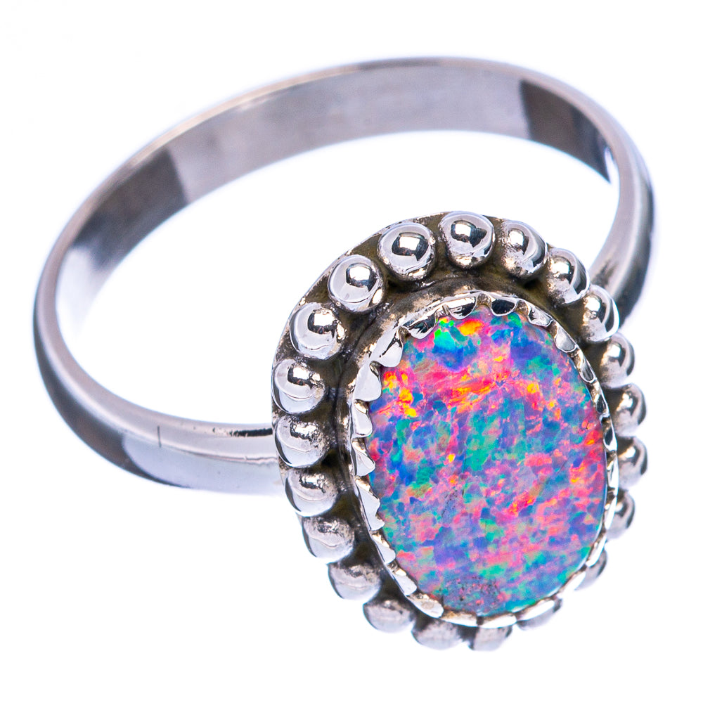 Synthetic Opal Ring Size 8 (925 Sterling Silver) R146301