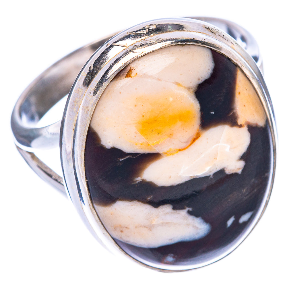 Peanut Wood Jasper Ring Size 9.5 (925 Sterling Silver) R1570