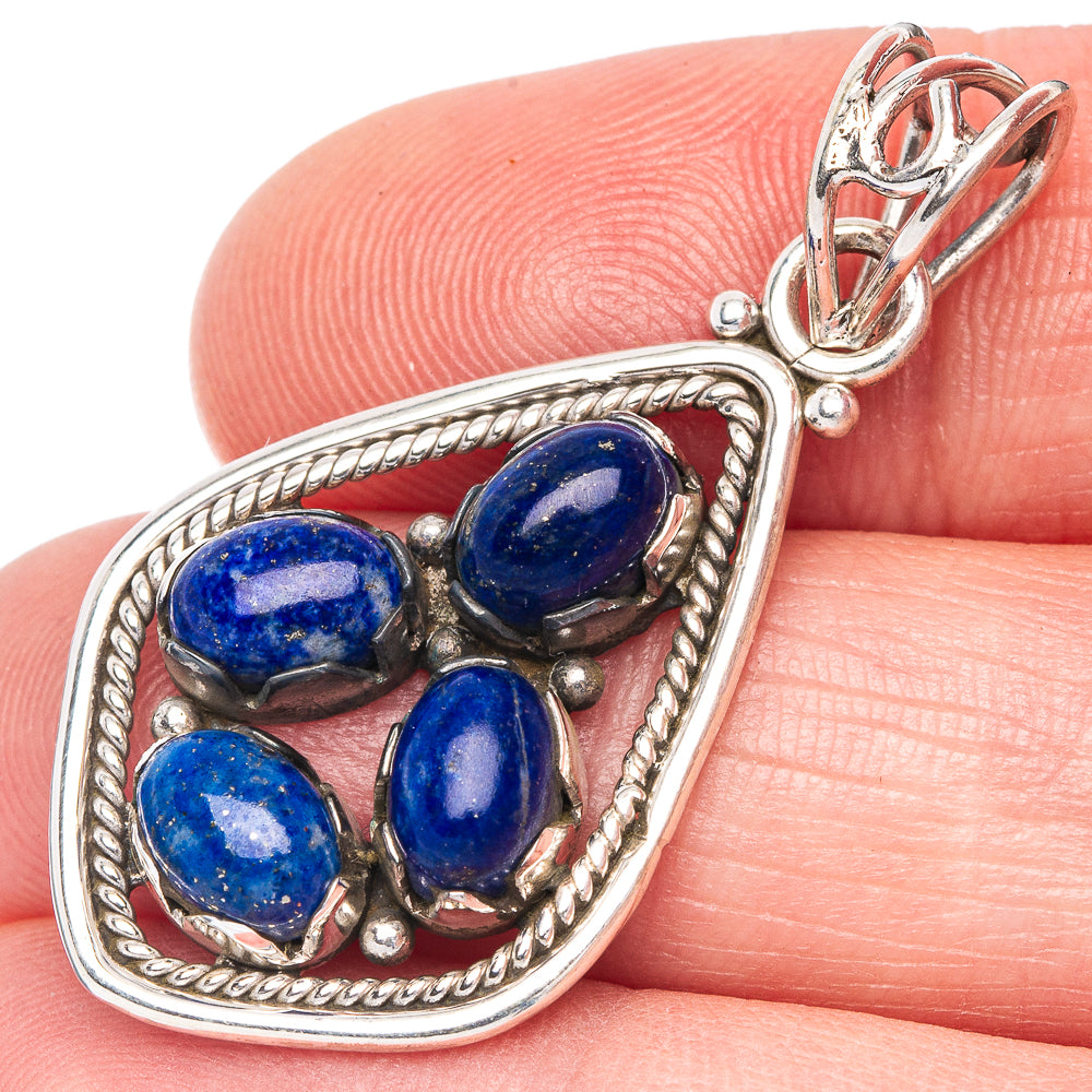 Lapis Lazuli Pendant 1 5/8" (925 Sterling Silver) P41029