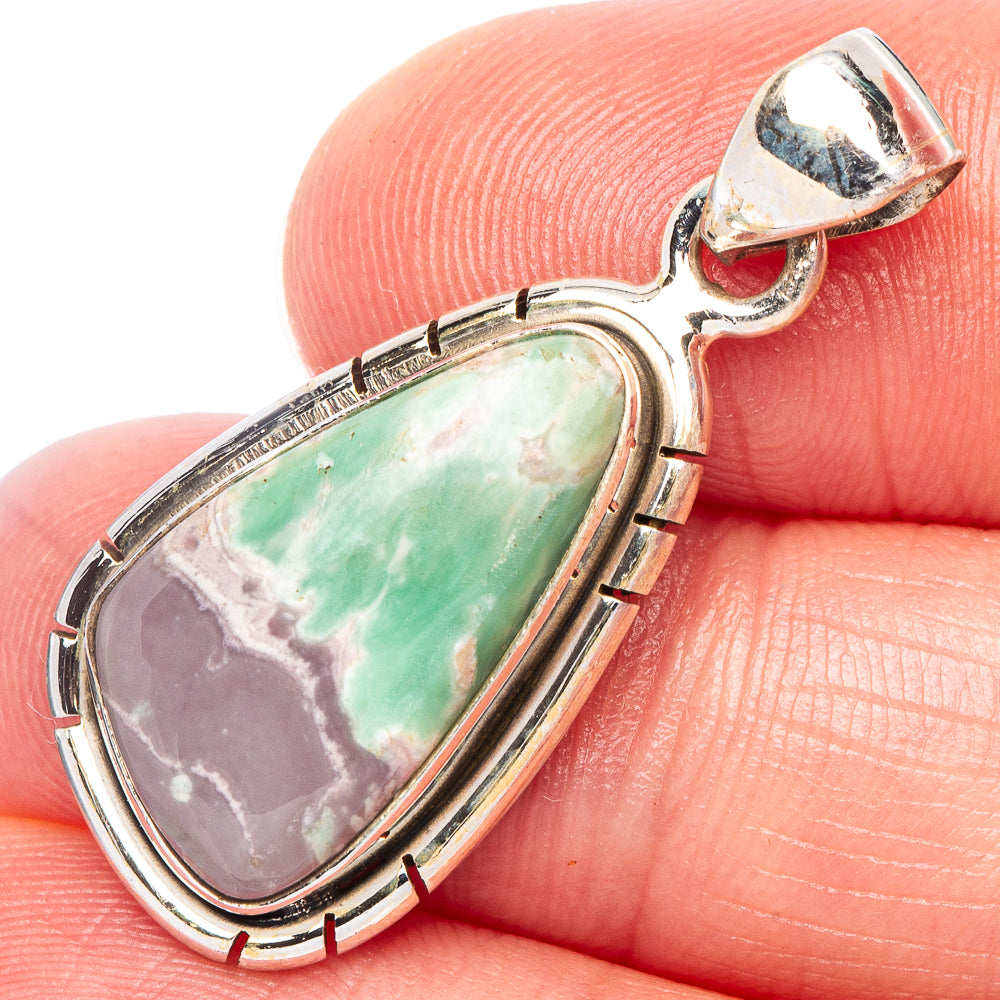 Variscite Pendant 1 1/4" (925 Sterling Silver) P44262