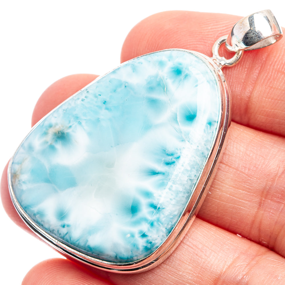 Larimar Pendant 1 7/8" (925 Sterling Silver) P38998