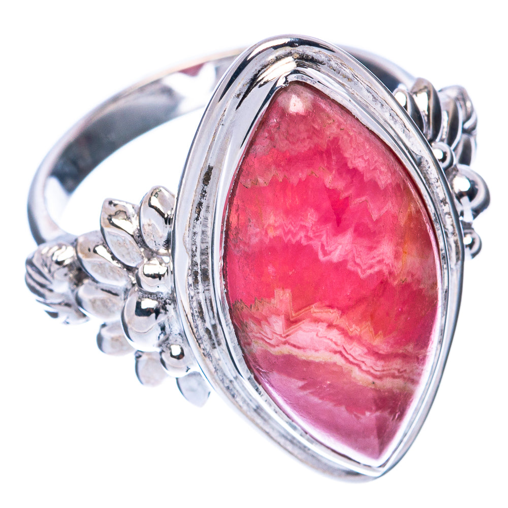 Premium Rhodochrosite 925 Sterling Silver Ring Size 7 (925 Sterling Silver) R2690