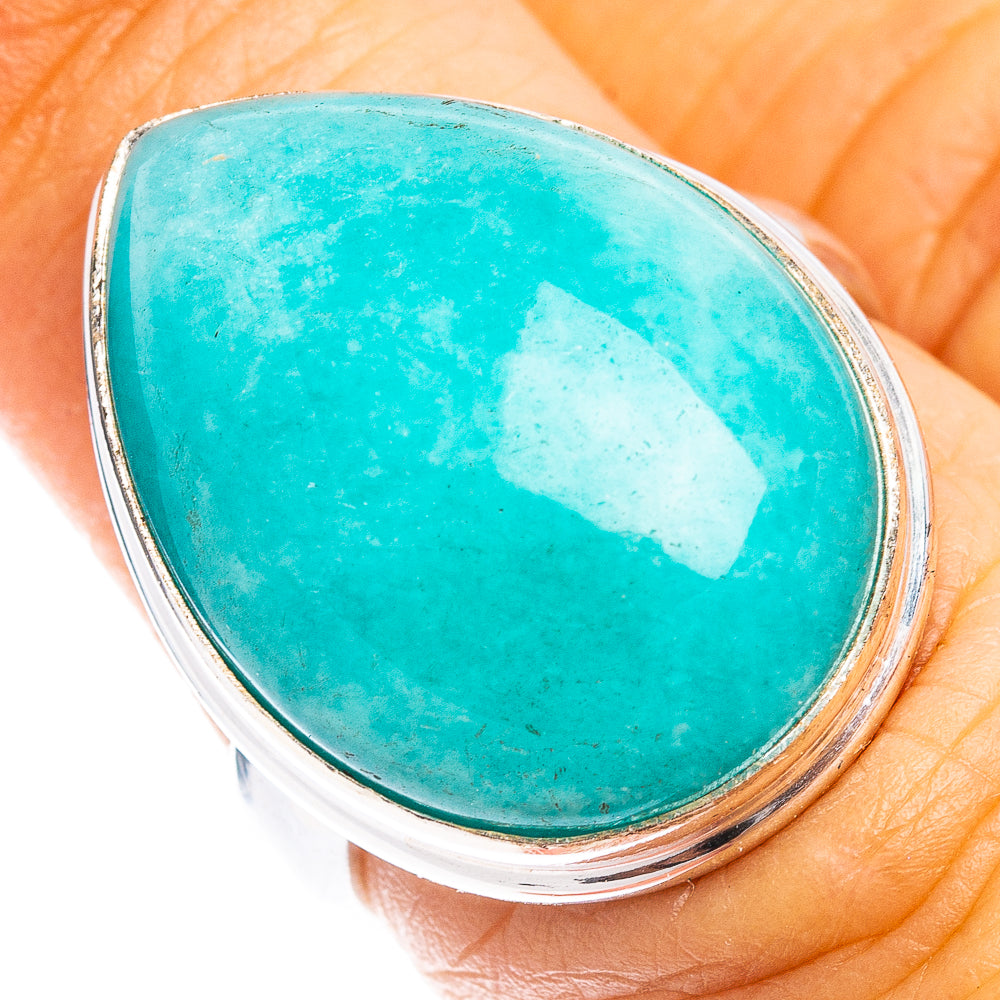 Amazonite Ring Size 6.5 (.925 Sterling Silver)