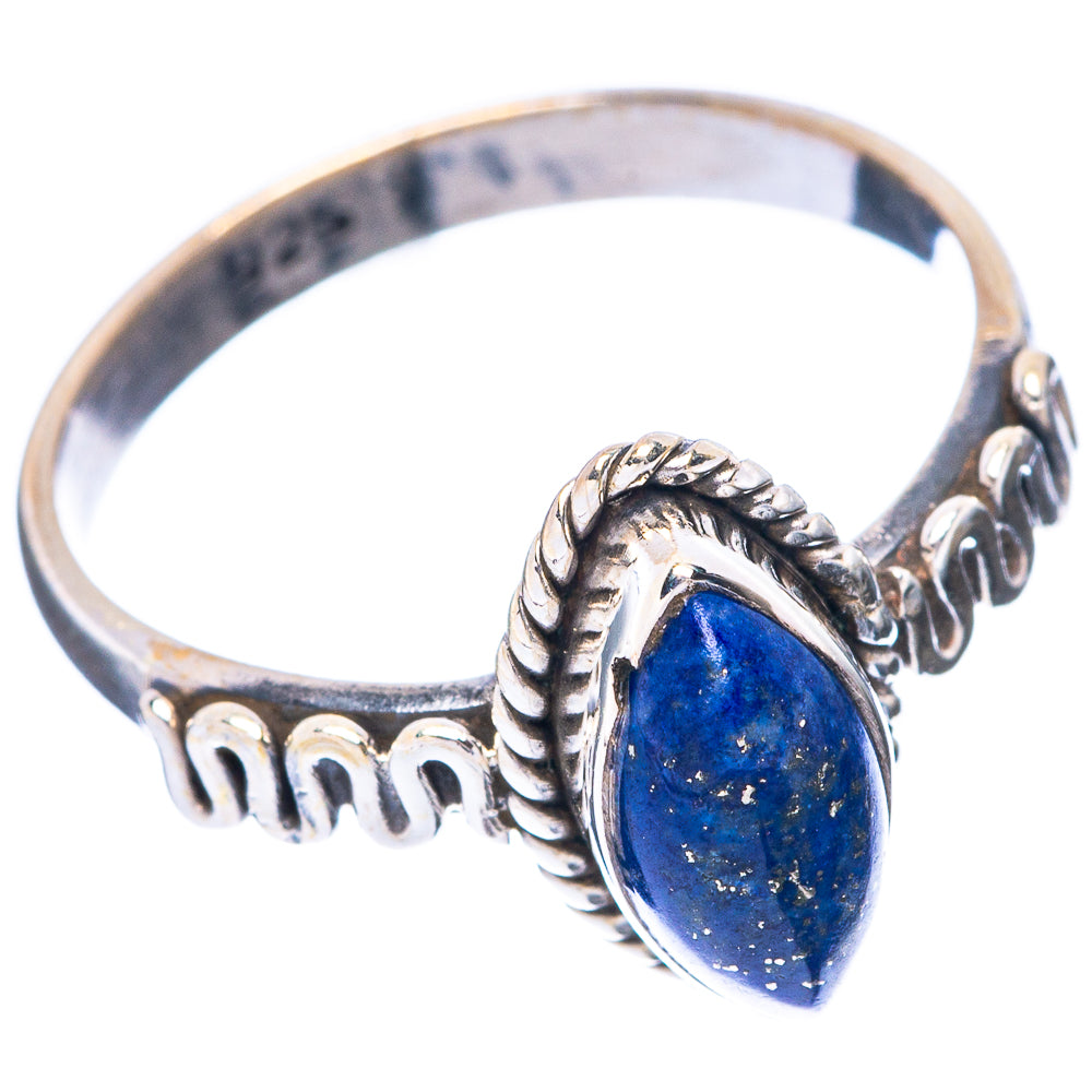 Lapis Lazuli Ring Size 6.5 (925 Sterling Silver) R5675