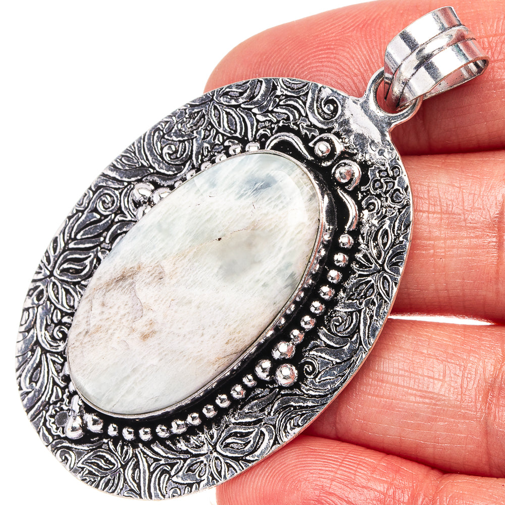 Scolecite Pendant 2 3/8" (German Silver)