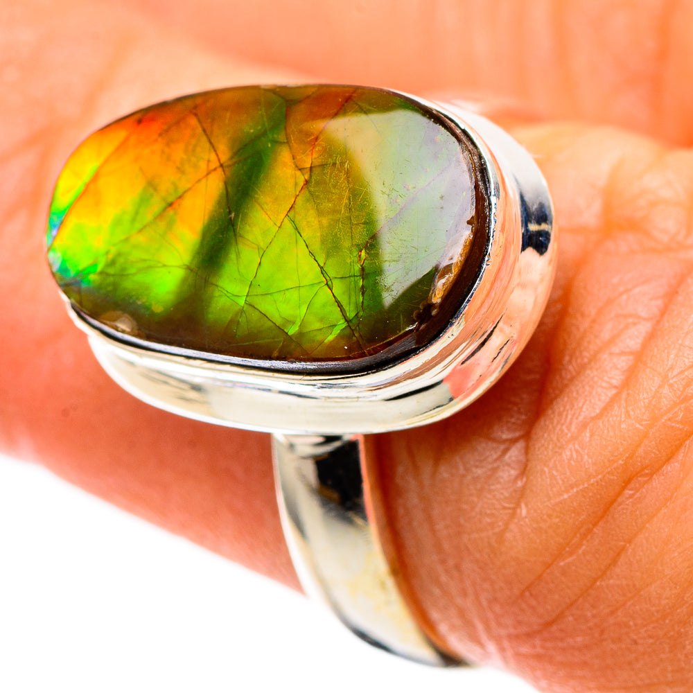 Ammolite Ring Size 6.5 (925 Sterling Silver) RING138811