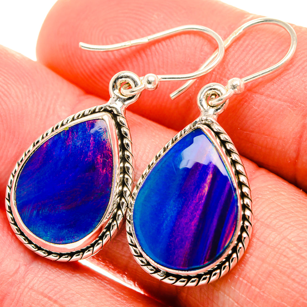Aura Opal Earrings 1 3/8" (925 Sterling Silver) EARR432066