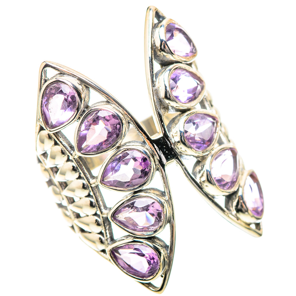 Large Faceted Amethyst Ring Size 9.5 (925 Sterling Silver) RING139301