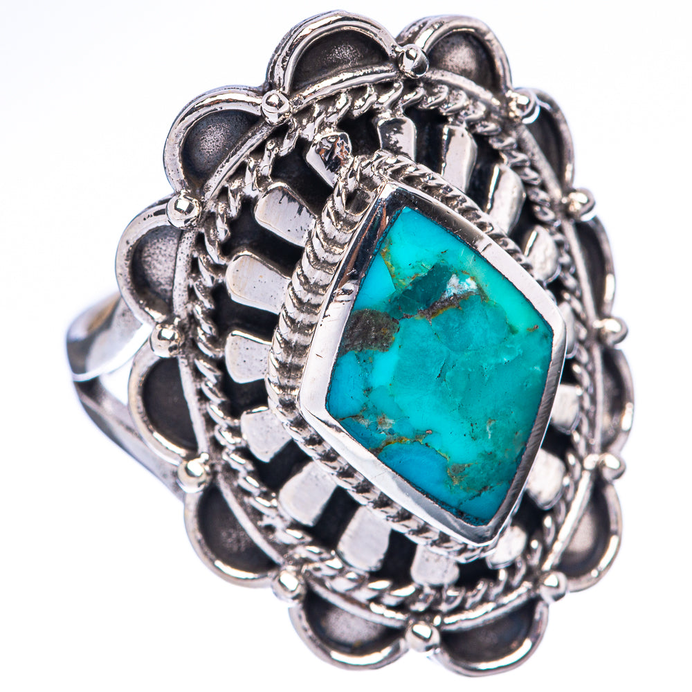 Rare Arizona Turquoise Ring Size 7.75 (925 Sterling Silver) R2214