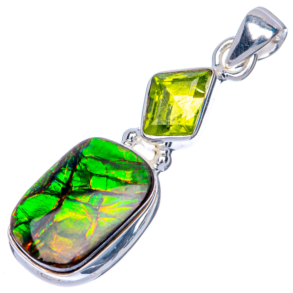 Canadian Ammolite Pendant 1 1/2" (925 Sterling Silver) PD39859