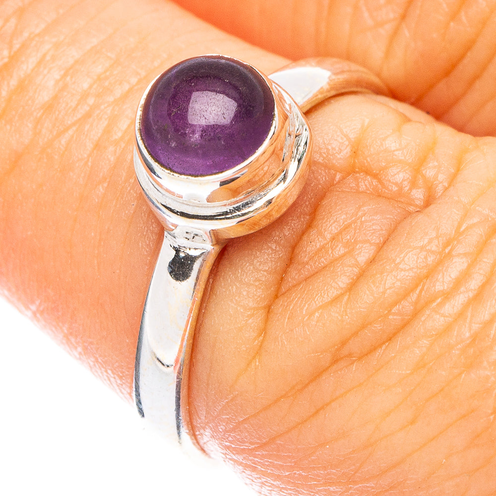 Amethyst Dainty Ring Size 6.75 (925 Sterling Silver) R5273