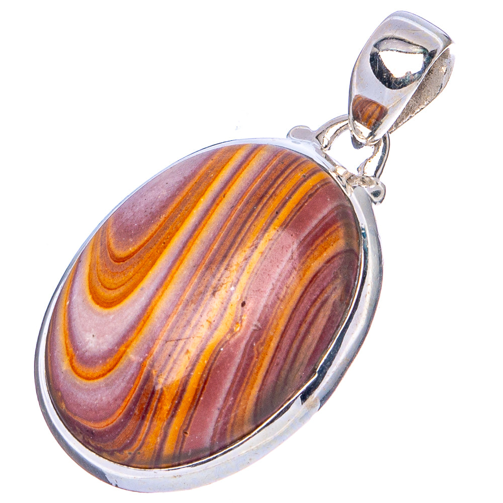 Wagul Jasper Pendant 1 1/4" (.925 Sterling Silver)