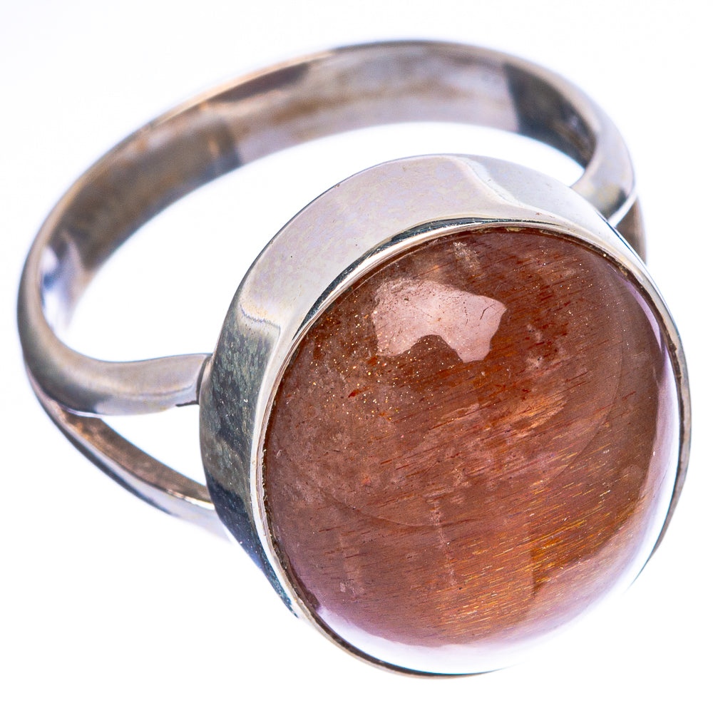 Sunstone Ring Size 8 (925 Sterling Silver) R1394
