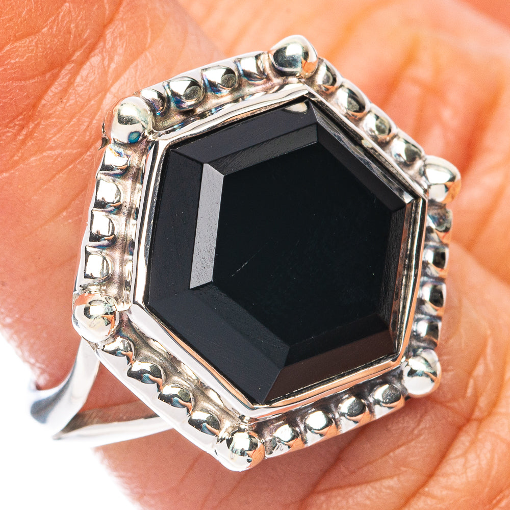 Premium Black Onyx Ring Size 5.75 (925 Sterling Silver) R7671