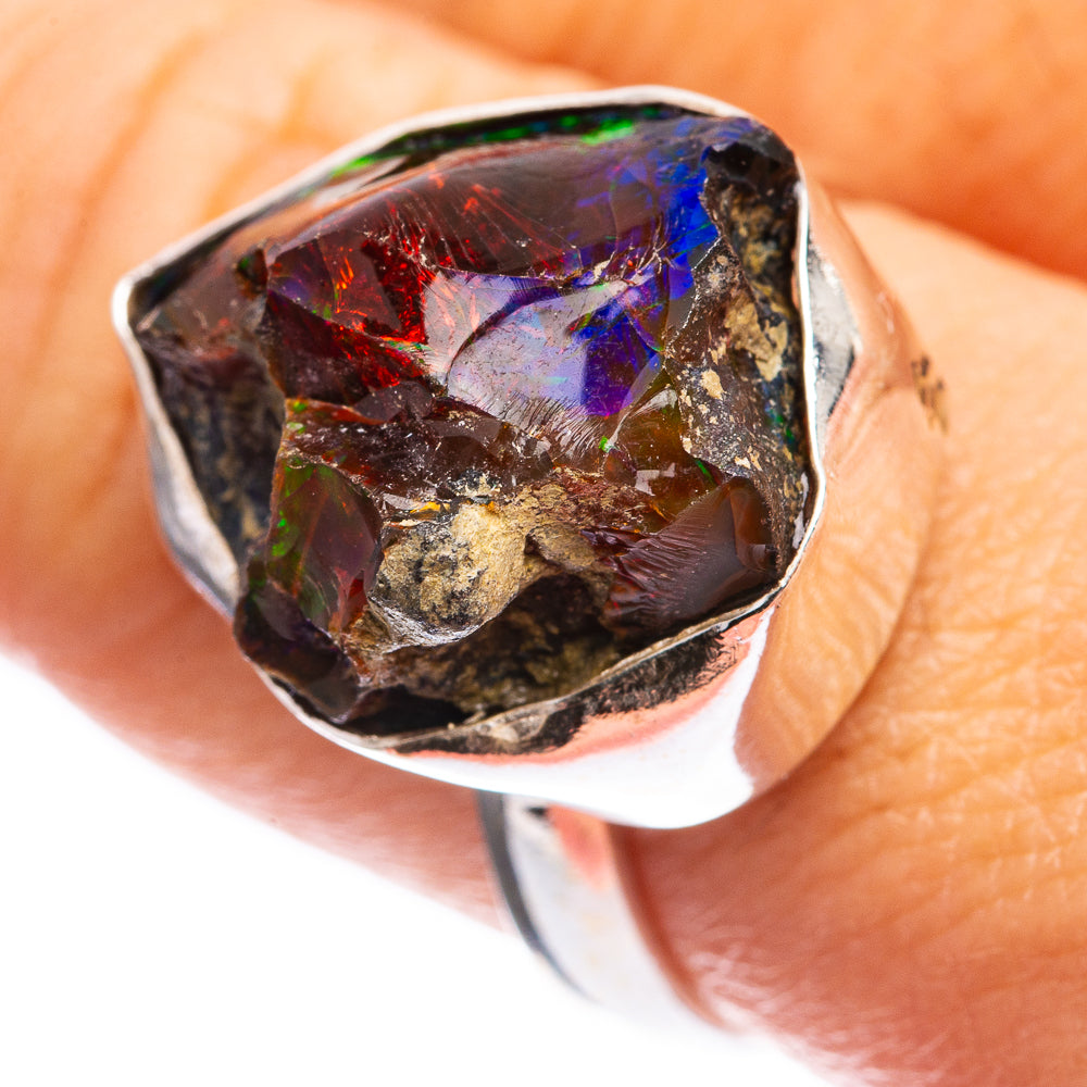 Rough Ethiopian Opal Ring Size 8.75 (925 Sterling Silver) R142951