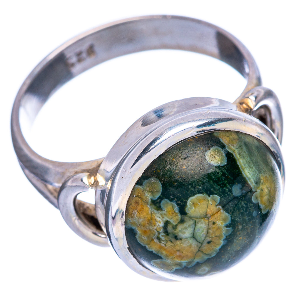Ocean Jasper Ring Size 8 (925 Sterling Silver) R146514