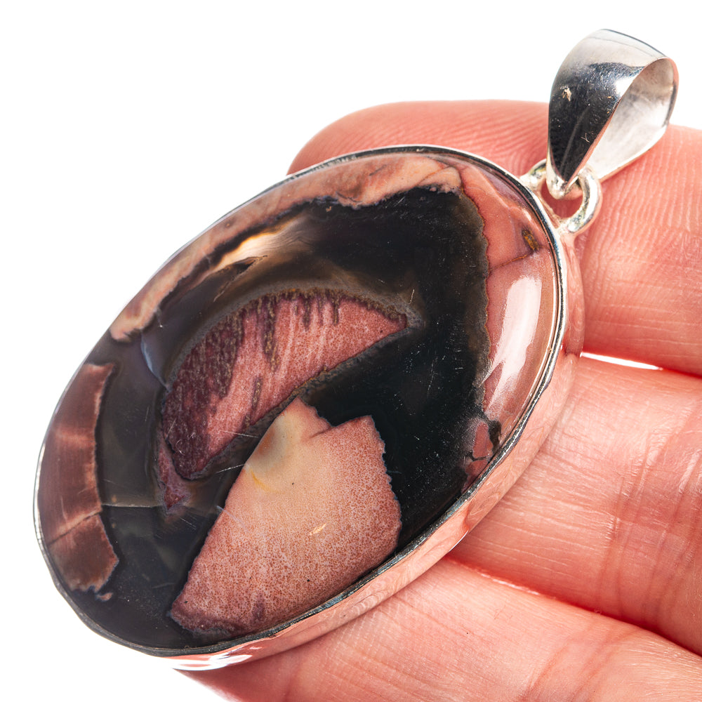 Butterfly Jasper 925 Sterling Silver Pendant 2 1/8"