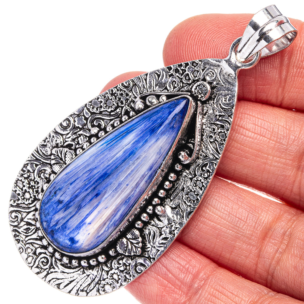 Kyanite Pendant 2 5/8" (German Silver)