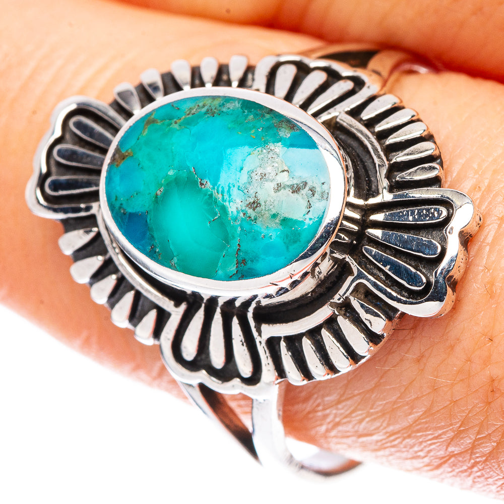 Rare Arizona Turquoise Ring Size 9.5 (925 Sterling Silver) R2248