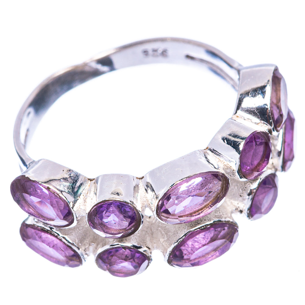 Faceted Amethyst 925 Sterling Silver Ring Size 7.5 (925 Sterling Silver) R5438
