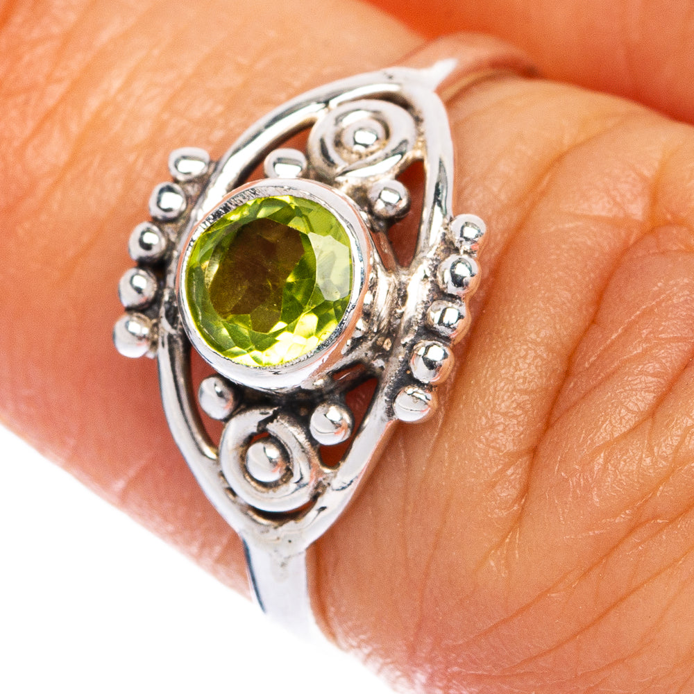 Peridot Dainty Ring Size 5.75 (925 Sterling Silver) R145500