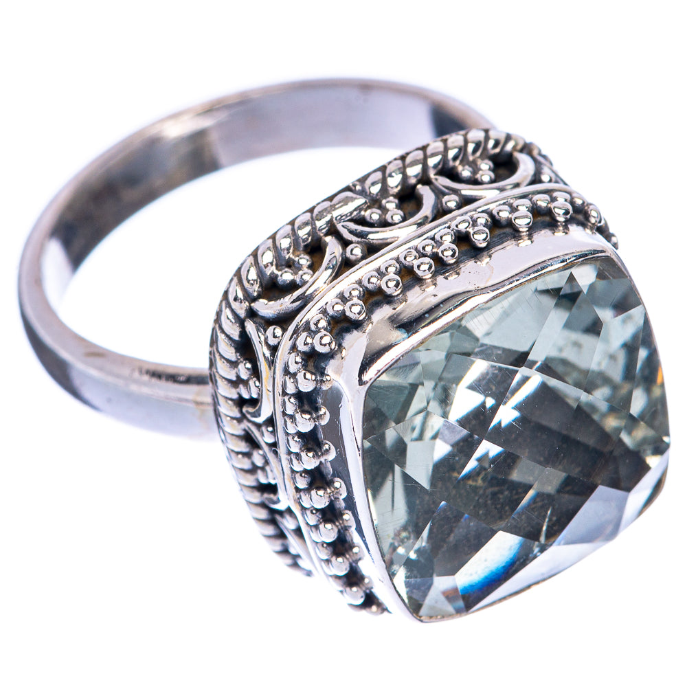 Green Amethyst Ring Size 7.75 (925 Sterling Silver) R144760