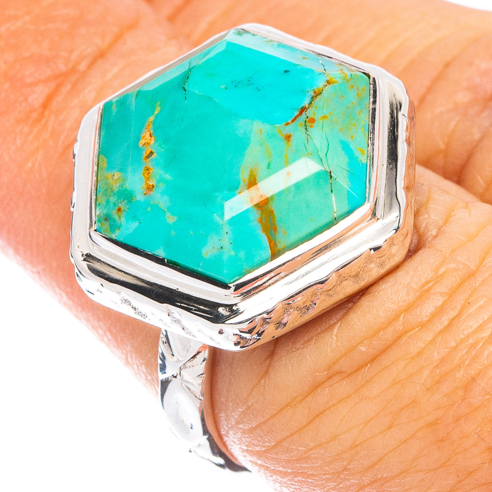 Premium Mohave Turquoise Ring Size 6.75 (925 Sterling Silver) R8055
