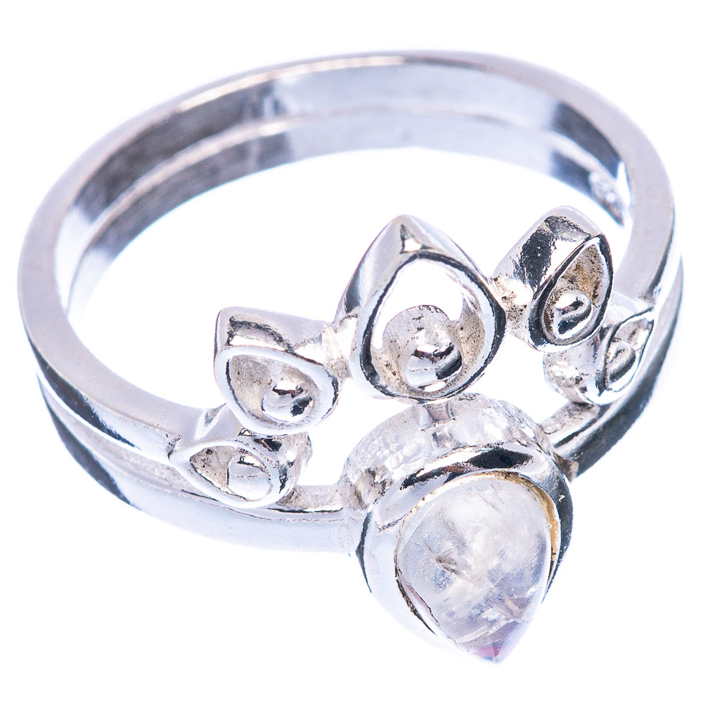 Rainbow Moonstone Ring Size 6.75 (925 Sterling Silver) R5515