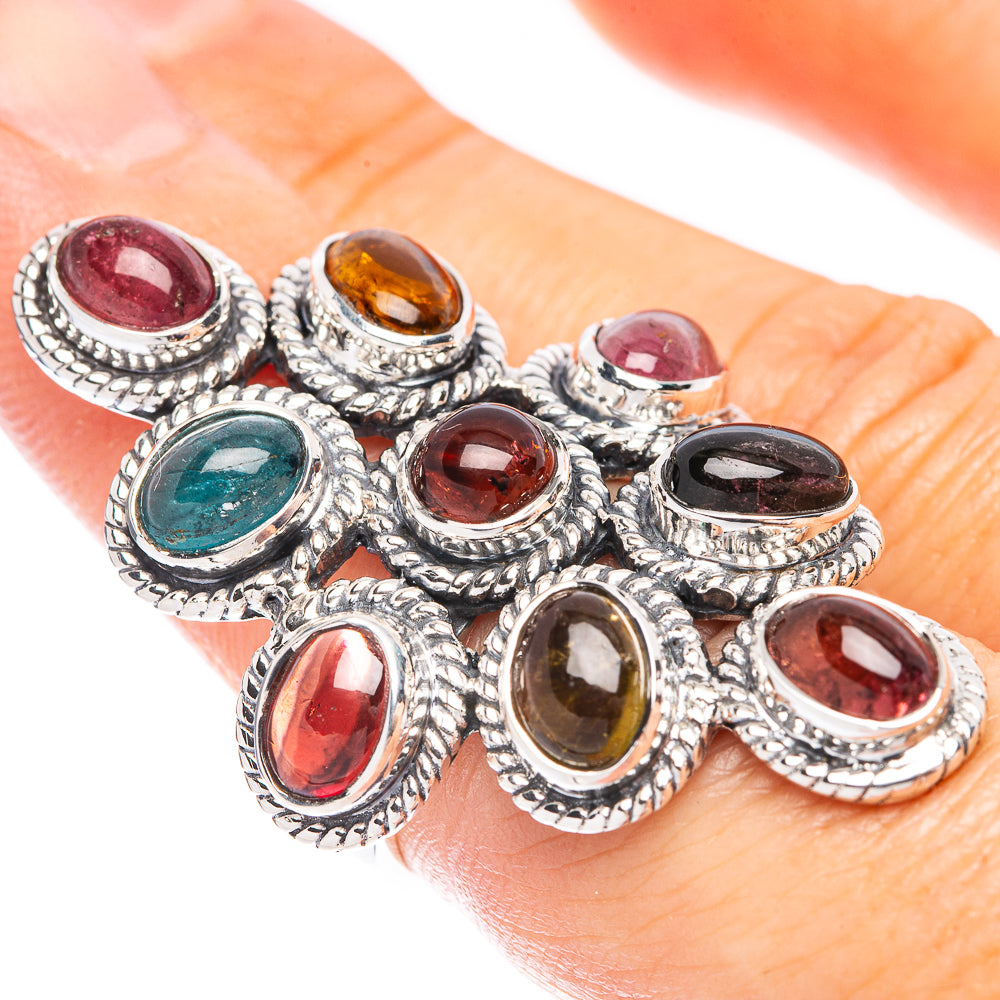Signature Natural Tourmaline Ring Size 6 (925 Sterling Silver) R1800