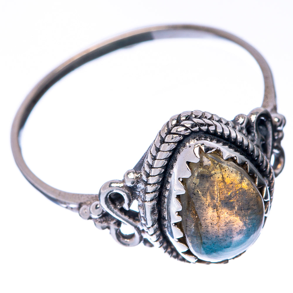 Labradorite Dainty Ring Size 7 (925 Sterling Silver) R145245