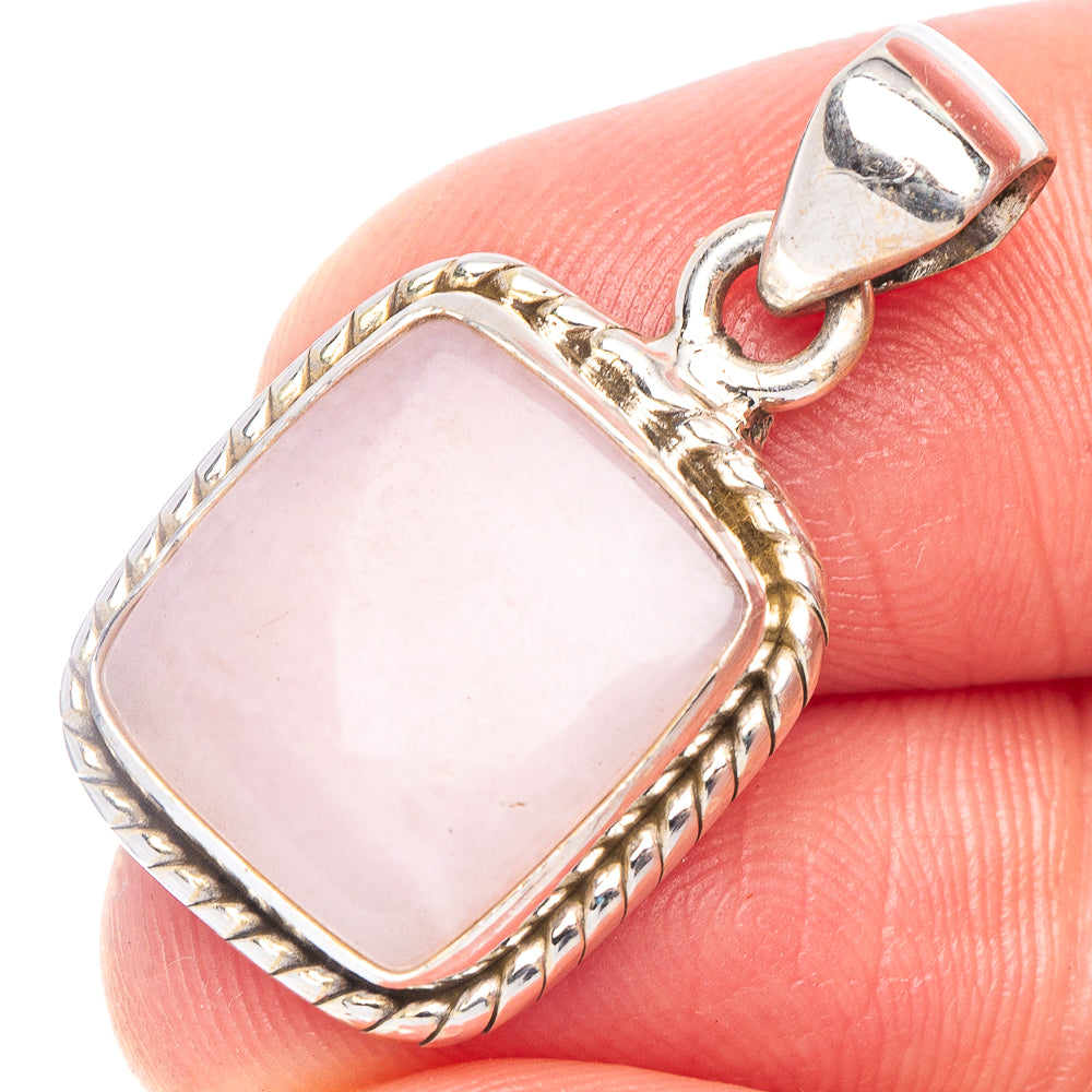 Pink Opal Pendant 1" (925 Sterling Silver) P44234
