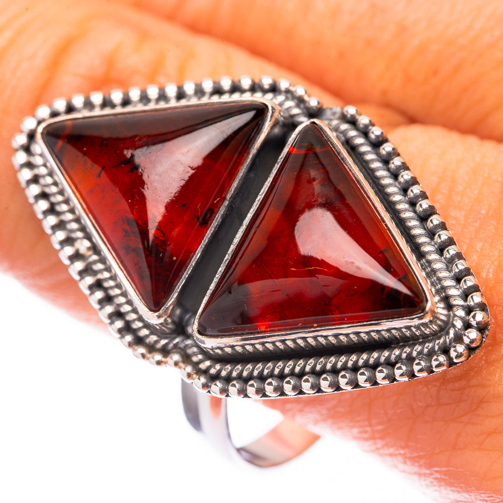 Large Baltic Amber 925 Sterling Silver Ring Size 12 (925 Sterling Silver) RING140431