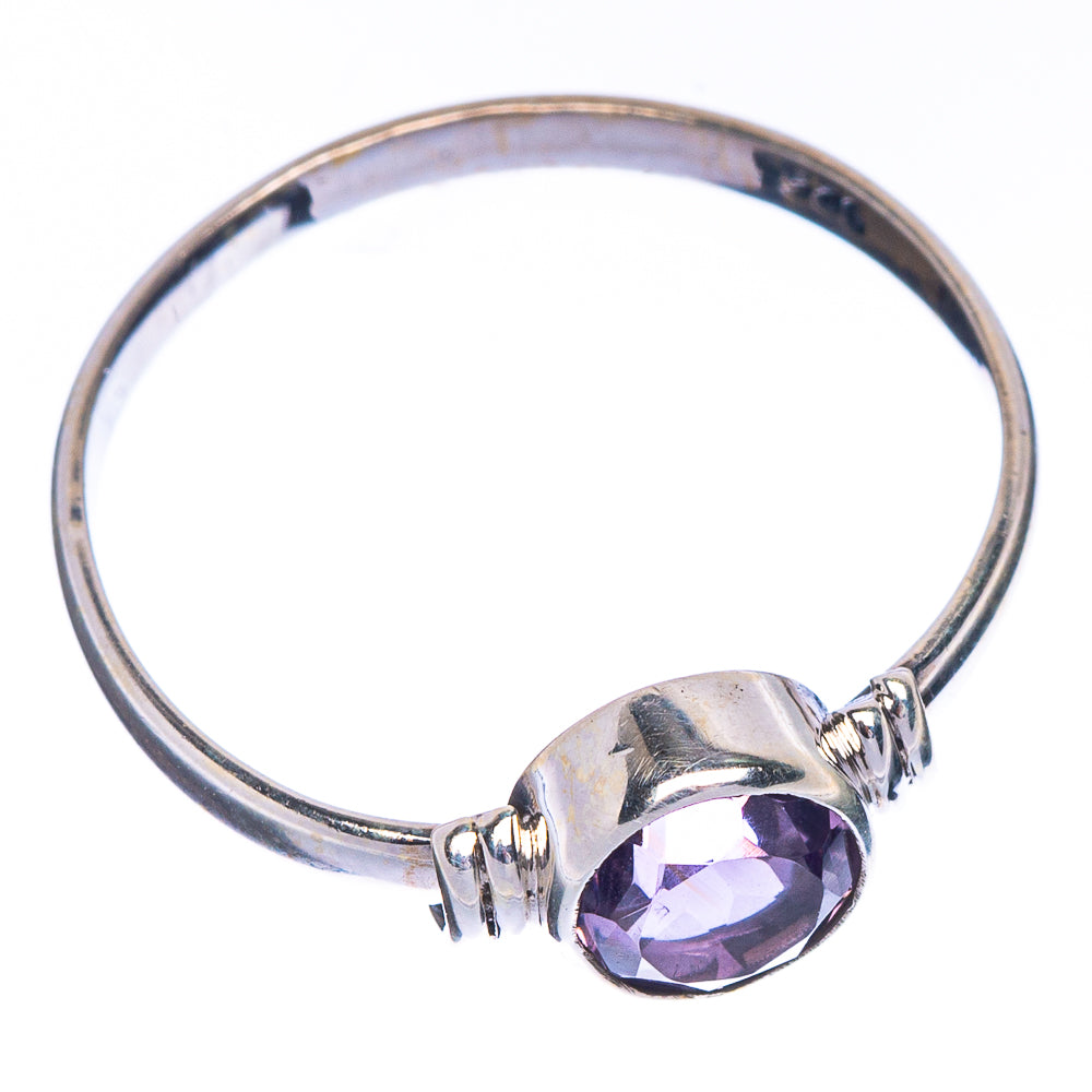Faceted Amethyst Dainty Ring Size 7 (925 Sterling Silver) R147071