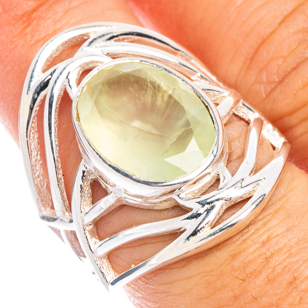 Prehnite Ring Size 6.75 (925 Sterling Silver) R7453