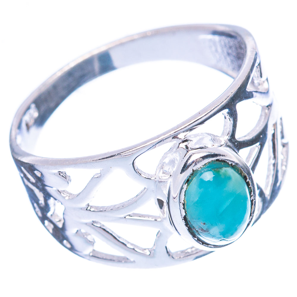 Larimar Dainty Ring Size 7 (925 Sterling Silver) R3422
