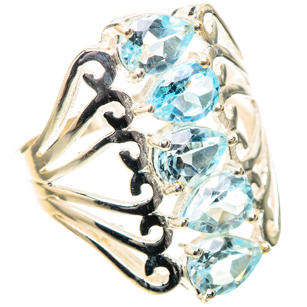 Blue Topaz Ring Size 9.25 (925 Sterling Silver) RING139172