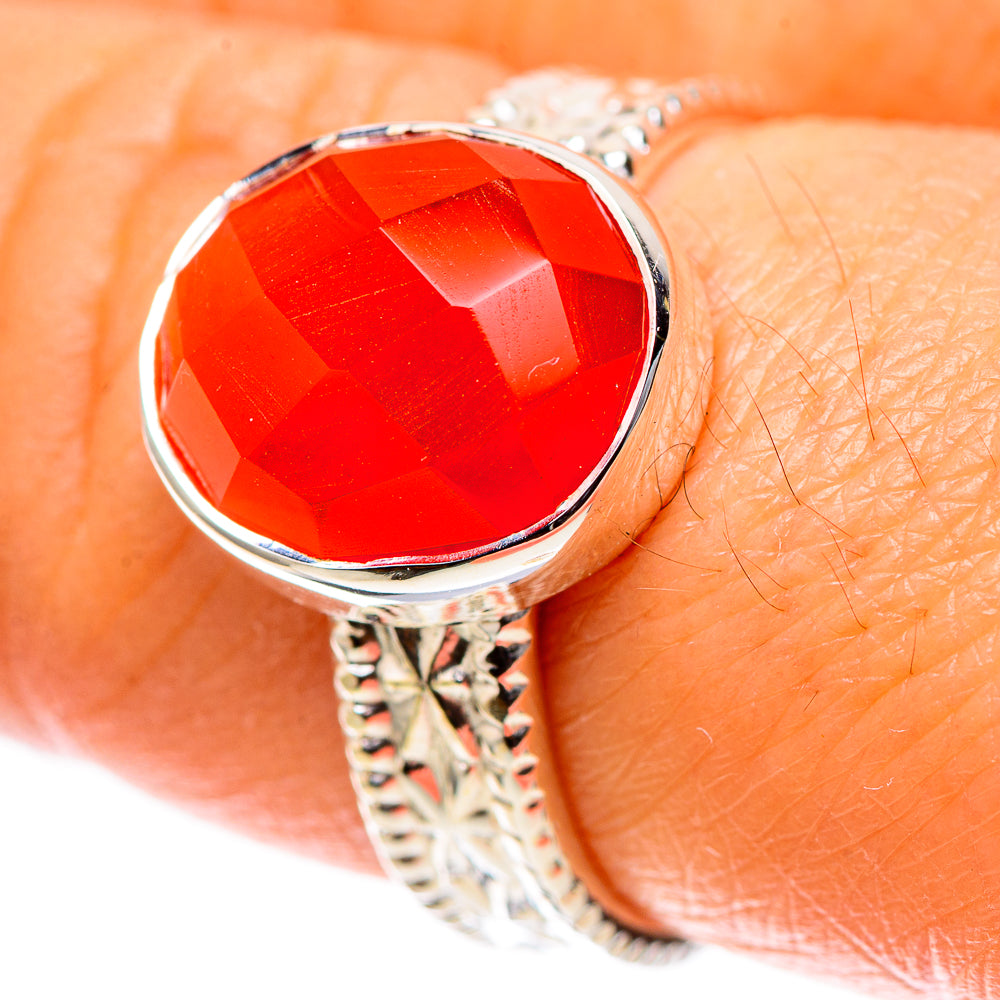 Premium Carnelian Ring Size 8 (925 Sterling Silver) RING138214