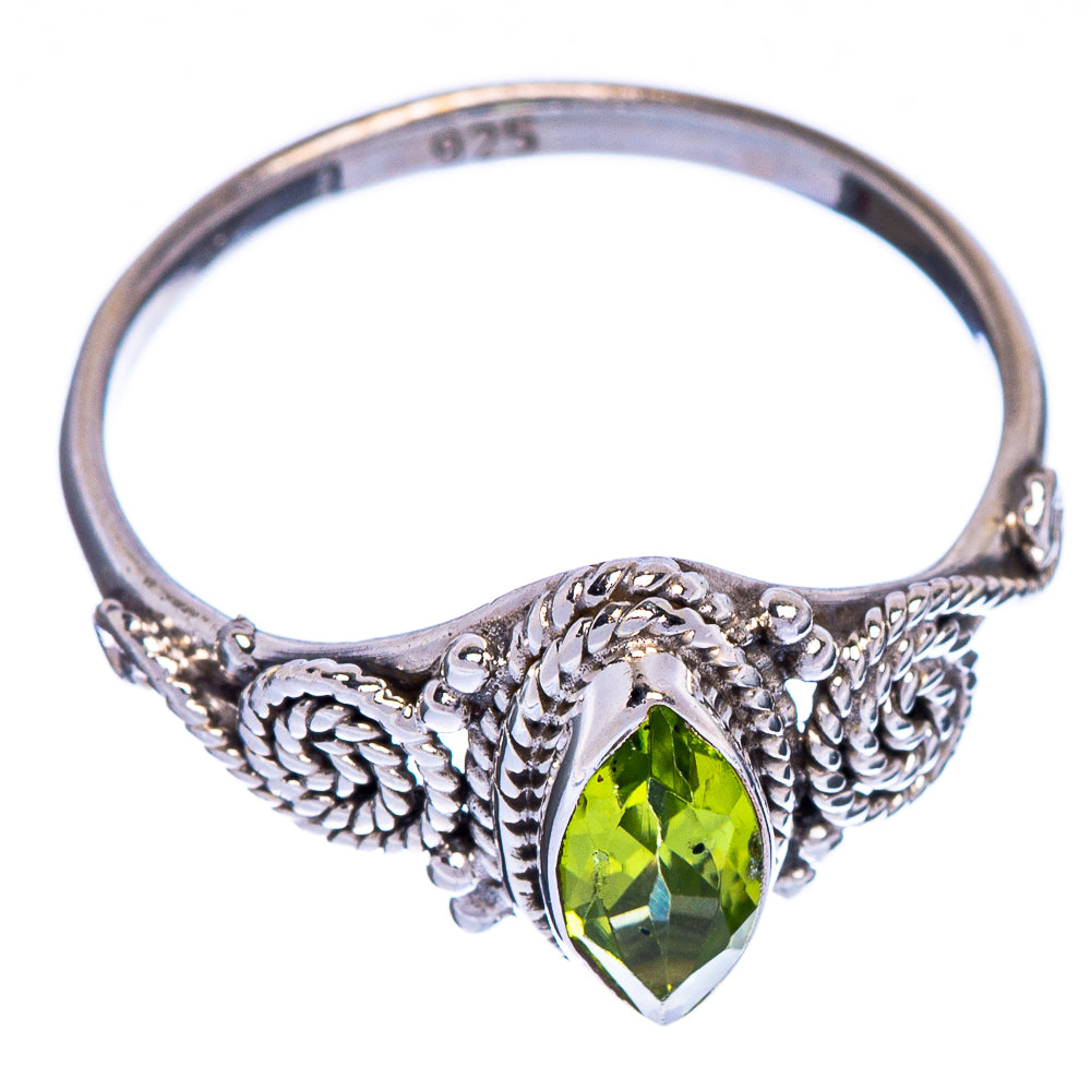 Peridot Dainty Ring Size 6.5 (925 Sterling Silver) R147266