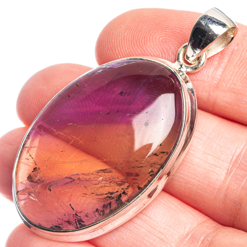Ametrine 925 Sterling Silver Pendant 1 7/8"