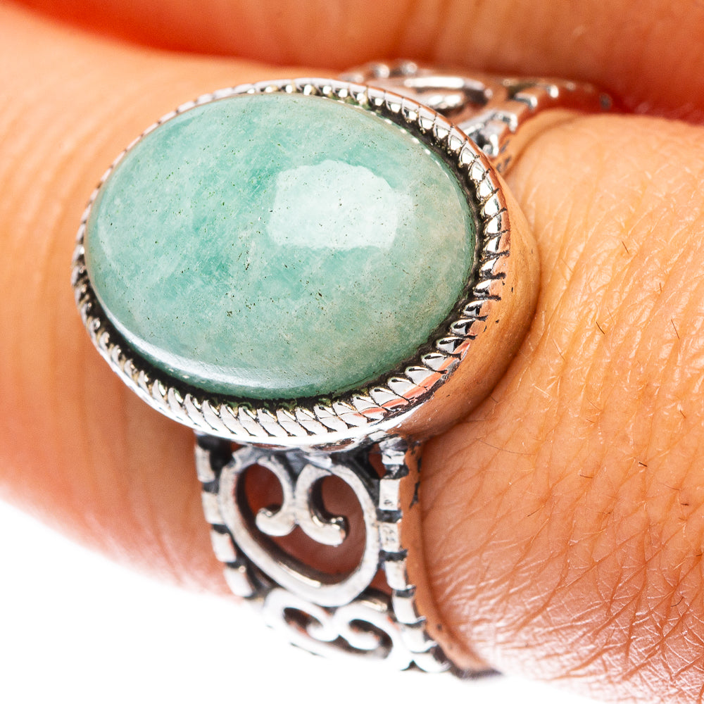 Amazonite 925 Sterling Silver Ring Size 7.75 (925 Sterling Silver) R5409