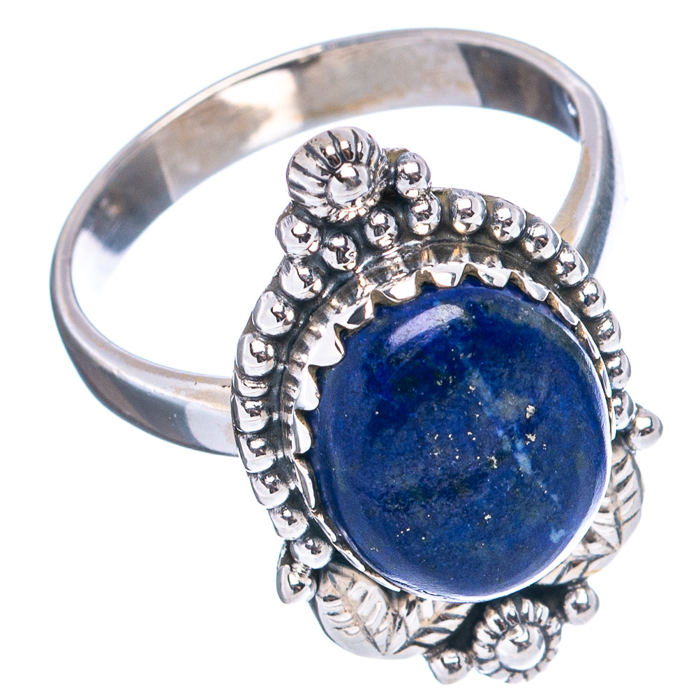 Lapis Lazuli Ring Size 7.25 (.925 Sterling Silver)